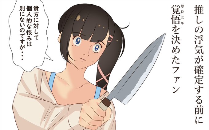 オリキャラのこの子描いてます。 