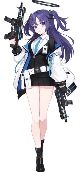 2年前にブルアカのユウカちゃん模写したのが出てきたので本家と並べてみた。顔ちょっと違うのなぜ 