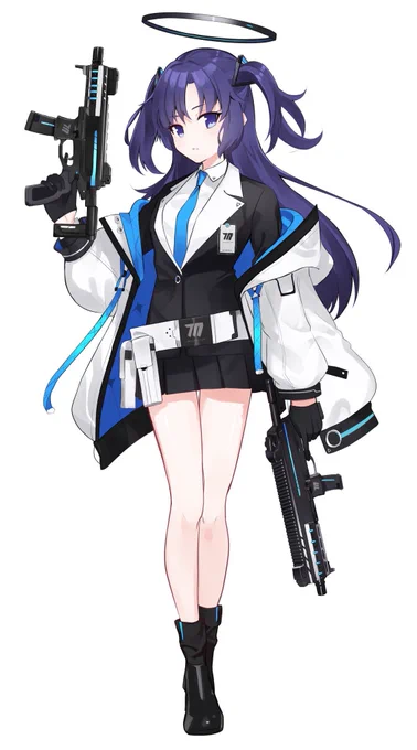 2年前にブルアカのユウカちゃん模写したのが出てきたので本家と並べてみた。顔ちょっと違うのなぜ 