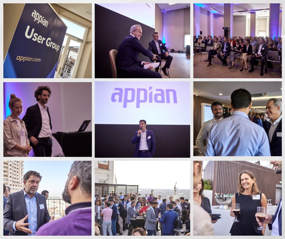 AppianIberia's tweet photo. Gracias a todos por participar en nuestro #Iberia User Group en Madrid. Nuestros clientes y partners escucharon las últimas novedades de Appian Iberia. También escuchamos a los usuarios de TI y a los líderes empresariales con un intercambio y conexiones significativas. #lowcode https://t.co/kJONN9DOD9