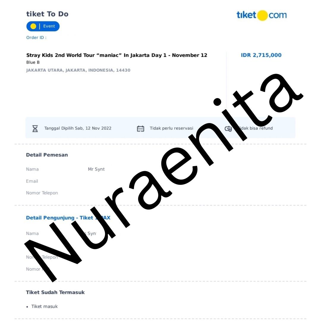 WTS TIKET STRAY KIDS MANIAC MECIMA IN JKT DAY 1. CAT BLUE B. No fee apa-apa. Bayar sesuai yg kubayar aja ya. Alesan jual soalnya udah dapet yang PINK C. Nanti bisa dibantu sampe tuker tiket fisik/gelang yaa. Boleh dm aja. Tengkyu 😊 <a href="/mecimapro/">MCP</a> <a href="/mecima_shop/">MECIMASHOP</a>