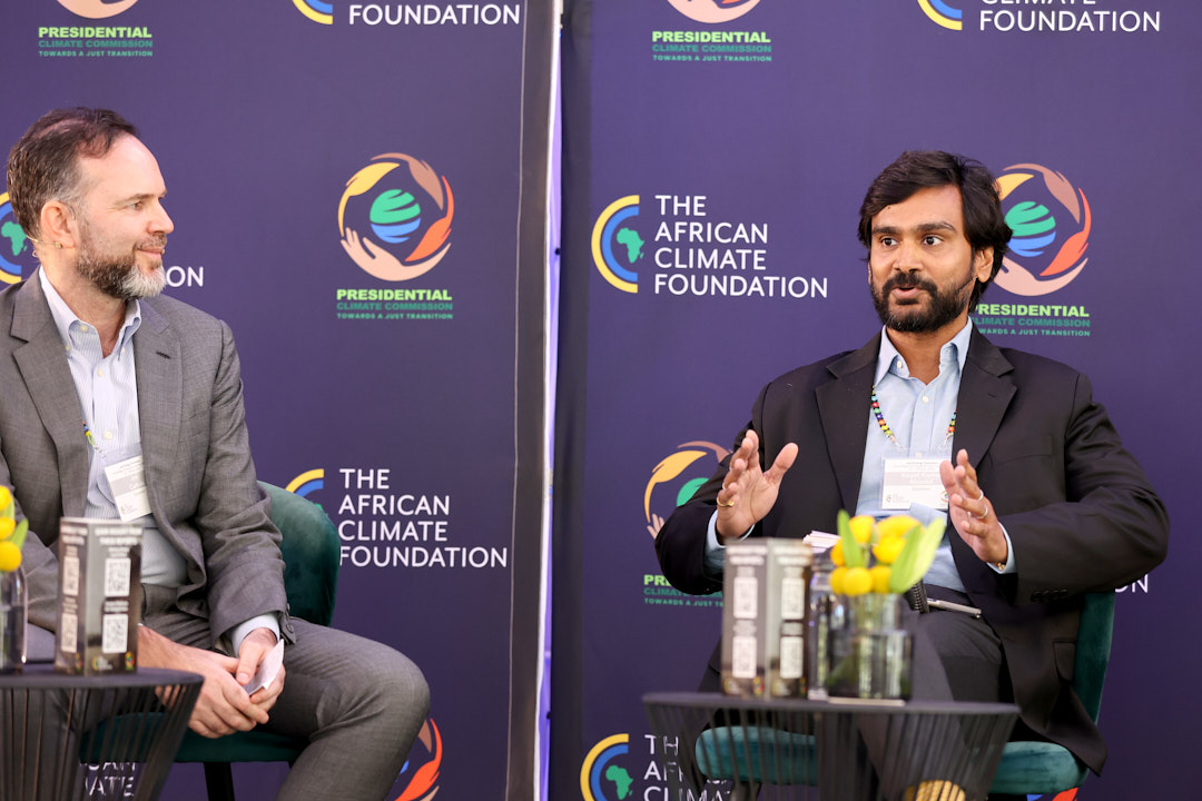 ShaktiFdn's tweet photo. Koyel Kumar Mandal (right), Chief of Programmes @ShaktiFdn, was part of the panel discussion on ‘Lessons from South Africa for the International Community’ at JETP: Knowledge Exchange &amp; Learning Sessions’ in South Africa #climatechange https://t.co/oKZpiV6Dwi