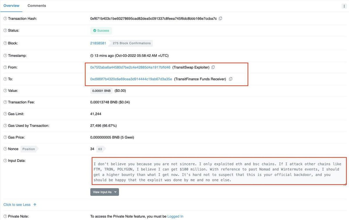 GEMPredator's tweet image. Hacker left a message