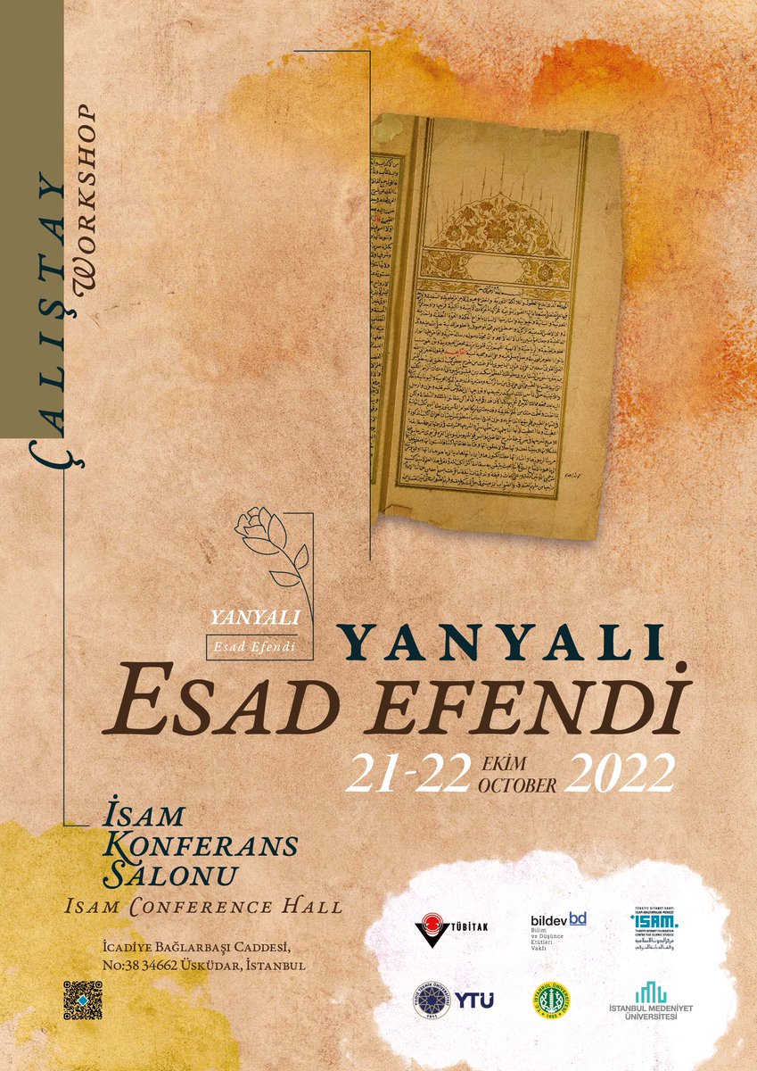 DimPhASIF's tweet photo. On October 21-22, at @TDV_ISAM (İstanbul) will be held a workshop on Yanyalı Esad Efendi (d. 1143/1730-1), an Ottoman scholar famous for translating and commenting on Aristotle. Organization: Prof. M. Sait Özervarlı. https://t.co/XMlcrnsJjC