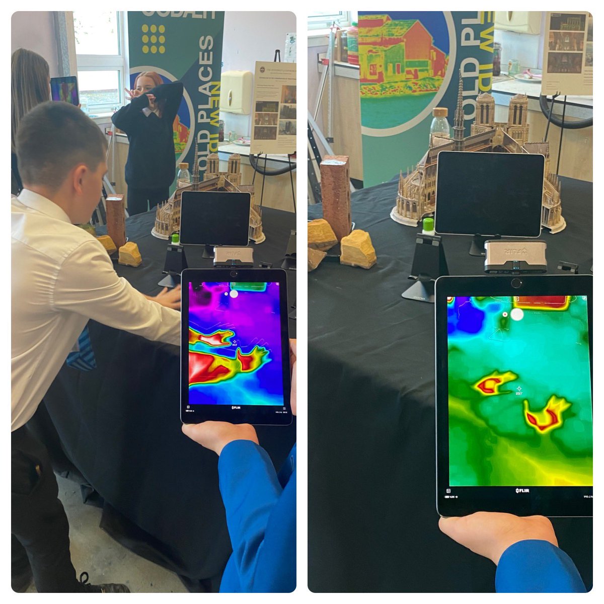 DYW_ForthValley's tweet photo. Young people @DunblaneHS using technology that’s key in games design to diagnose the health of a building or has been used to inform the reconstruction of Notre Dam! Fascinating insight from @CODAEH 🙌🏻 🏢 📱@BuildYourFutur8 #ConstructionSkills https://t.co/7MDkz90277