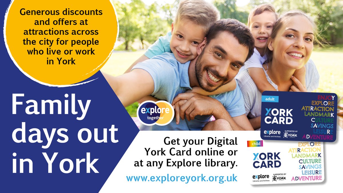October half term is peeping above the horizon and seems to be rapidly approaching! Start planning your #York adventures and make sure you’ve got your #YorkCard ready! #ExploreTogether #OnlyInYork exploreyork.org.uk/yorkcard/