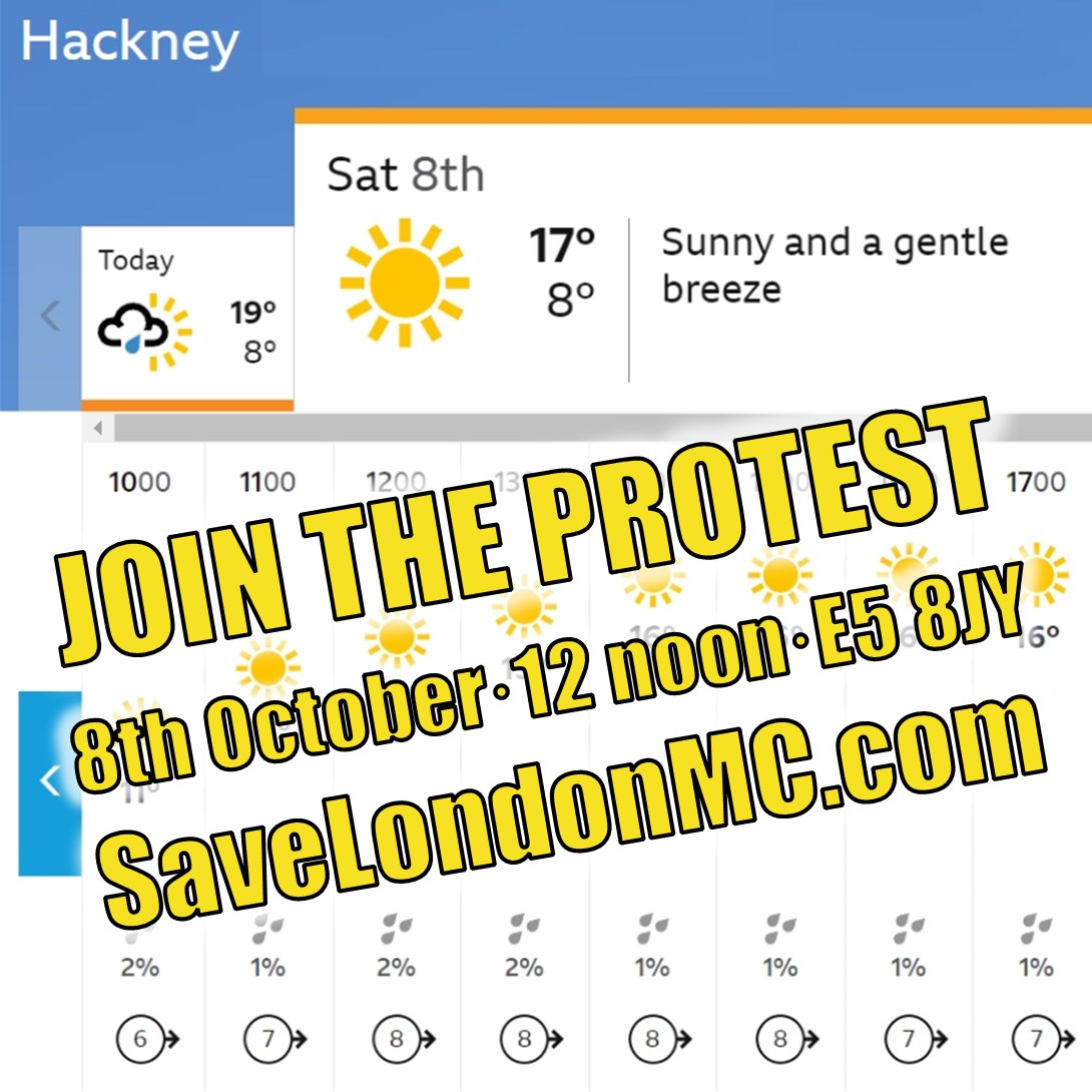 ☀PROTEST TOMORROW😎Join us to fight against #TransportPoverty for riders and stop Hackney's crazy motorcycle and scooter charges 🏍🛵 #EnoughIsEnough facebook.com/events/6242031…