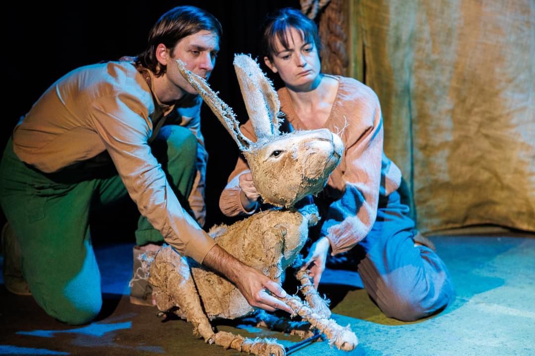 We're in awe of this amazing animal from #AtomAndLuna a fantastical family fairytale by @FunnelwickLimb @theatreporto @easternangles. Full of puppetry designed by the brilliant Bek Palmer. Currently on a fabulous UK tour - catch it at @theeggbath this weekend 🐇🤍#PuppetOfTheWeek