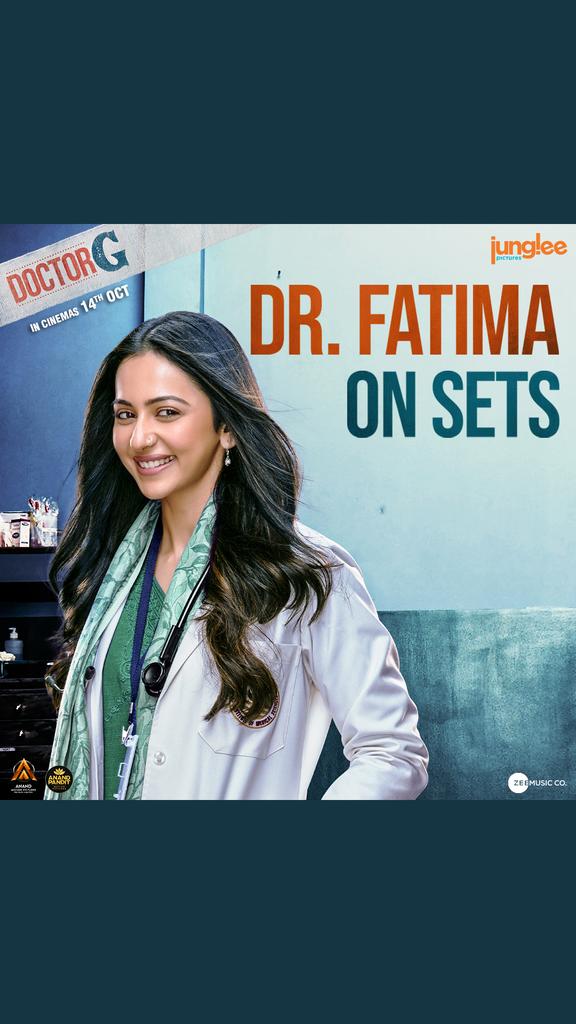 And it looks like you all will be diagnosed with 'Lovaria' after meeting Dr. Fatima from #DoctorG! ❤😉🩺 bit.ly/DrRakulBTS #DoctorGInCinemas on 14th October 2022 📅 @ayushmannk @Rakulpreet @ShefaliShah_ @anubhuti_k @vineetjaintimes #AmritaPandey @jungleepictures