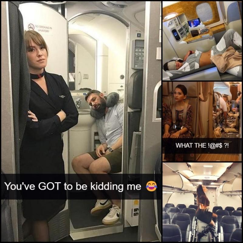 ParentsdomeW's tweet photo. Armrest hogs, aggressive recliners, Embarrassing stinky seatmates - They're all in here 🤣✈️