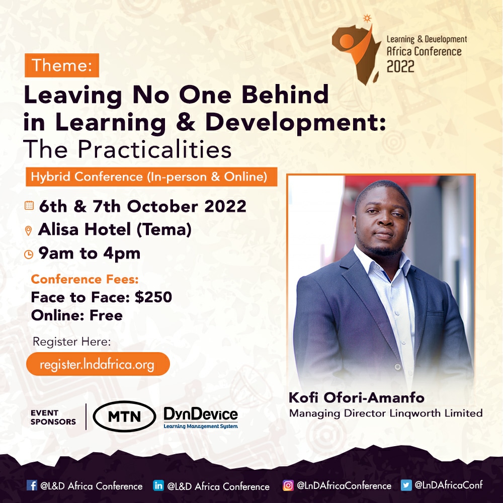 linqworth's tweet photo. Join us and listen to our MD @kofi_linq speak on the role of software development in learning and development.
#LnD #lndafricaconference #CustomerServiceWeek #BreastCancerAwarenessMonth https://t.co/6drHahhkKA
