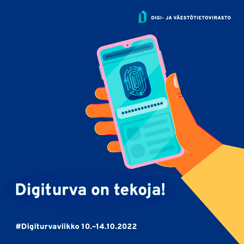 Pidämme kevalaiset ajan tasalla digiturvasta:   
✔ Tietoturvakooste joka kuukausi 
✔ Ajankohtaiset tietoturvatiedotteet 
✔ <a href="/DVVfi/">Digi- ja väestötietovirasto</a>-digikoulutukset löytyvät Intrasta 
✔ Turvallisesti somessa -koulutus   
✔ Hoxhunt-koulutus: jatkuva oppi arjessa 
#Digiturvaviikko #Digiturvateko