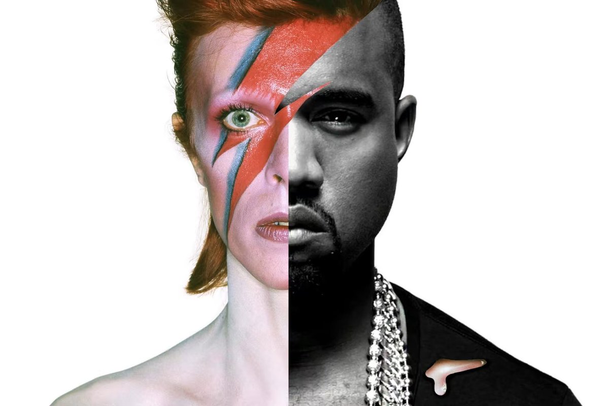 WeirdlyEnoughPC's tweet photo. Our latest mini #podcast is all about #DavidBowie and #KanyeWest and it’s live now at https://t.co/FHu2idobdC https://t.co/G9gXpxOhvD