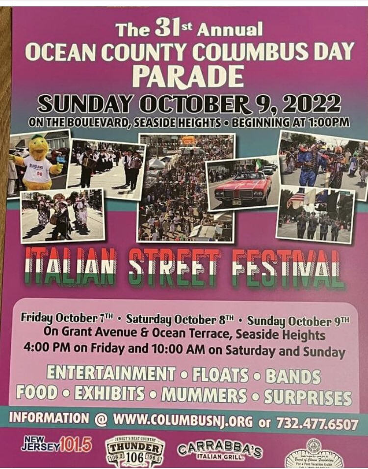 Learning about Italian heritage at Multicultural club: not only did we ‘travel’ to Italy 🇮🇹 but had my mom’s lasagna, we danced the Tarantella too!! See everyone at the Italian parade in Seaside Heights Sunday 10/9 <a href="/12/">$</a> Festivities start tonight. #seasideheightsnj
