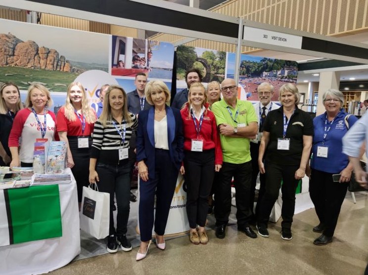 A successful day <a href="/GroupTravelShow/">Group Leisure & Travel Show</a> <a href="/MkStadium/">StadiumMK</a>. So kind of <a href="/jenniebond1/">Jennie Bond</a> to visit our stand in support of her home county #devon!
<a href="/DonkeySanctuary/">The Donkey Sanctuary</a> <a href="/visitexeter/">Visit Exeter</a> <a href="/DestinationPlym/">Destination Plymouth</a> <a href="/DevonTopDaysOut/">Devon's Top Attractions</a> <a href="/WOCL_EXMOUTH/">WorldOfCountryLife</a> <a href="/SeatonTramway/">Seaton Tramway</a> <a href="/EnglishRiviera/">English Riviera</a> <a href="/southdevonrly/">South Devon Railway</a> <a href="/ColdharbourMill/">Coldharbour Mill</a> <a href="/SimonCalder/">Simon Calder</a>