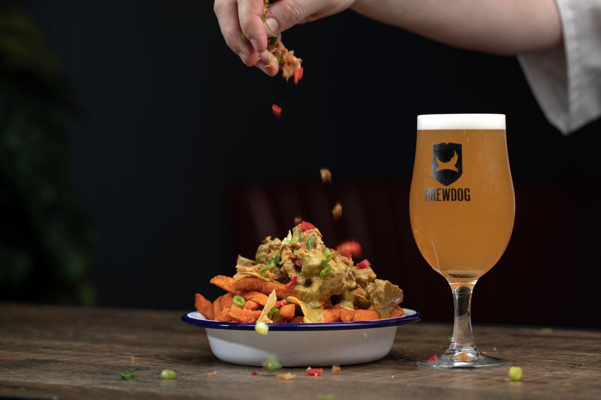 Thai inspired loaded sweet potato fries. Yes please :) 

#craftbeer #pubfood #goodfood #BrewDog