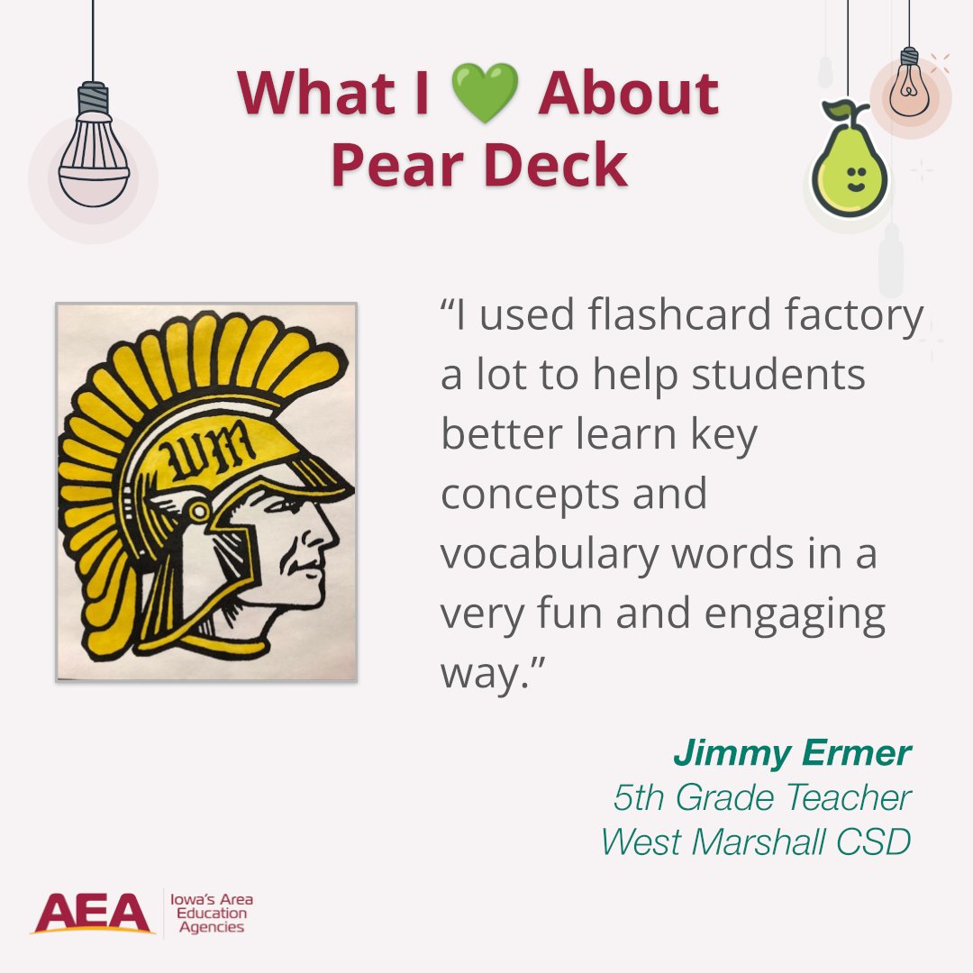iowa_aea's tweet photo. Flashcard Factory is a hidden gem 💎 in @PearDeck ! It helps support vocabulary and did you know it integrates with @gimkit?  
🔗 https://t.co/BuSG7cAWr1
@WestMarshallCSD @MrErmer #GoTrojans #iaedchat #itecia #iowaaea https://t.co/MzphzyorR6