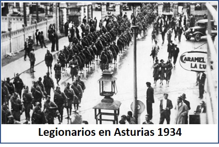 PlataformaMill1's tweet photo. #TalDiaComoHoy de 1934, con el fin de sofocar la #RevolucionDeAsturias, desembarca en #Gijón, #Legionarios y #Regulares del Ejército de África, al mando del #TteCnel D. Juan Yagüe, #mandadas por el #Gral Franco, que recibió una llamada del #MinistroDeGuerra D. Diego Hidalgo. https://t.co/ao6OCglv3k
