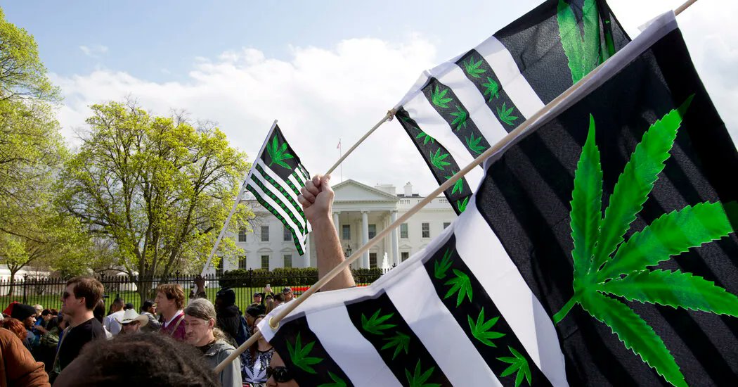 President Biden pardoned thousands of people convicted of marijuana possession under federal law Thursday and said his administration would review whether marijuana should still be in the same legal category as drugs like heroin and LSD. buff.ly/3edGlg4 

#cannabisnews