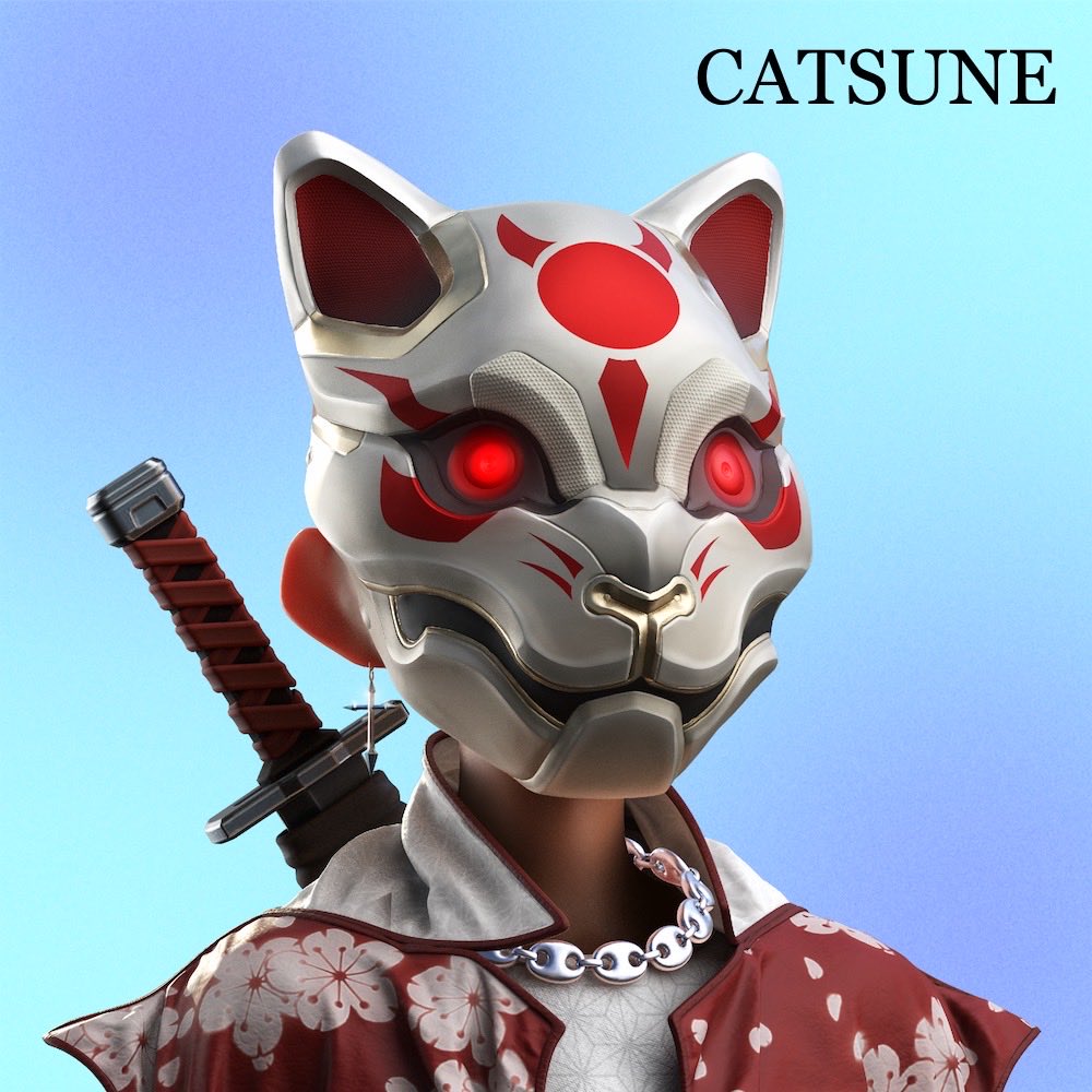 I feel like a lot of CloneX fans are only just seeing helmets for the first time. 

Helmets are the rarest in the <a href="/RTFKT/">RTFKT</a> Clone X collection with only 2 of each or 0.01% rarity. (Except Catsune which has 3)

An every helmet photo thread 🧵⬇️