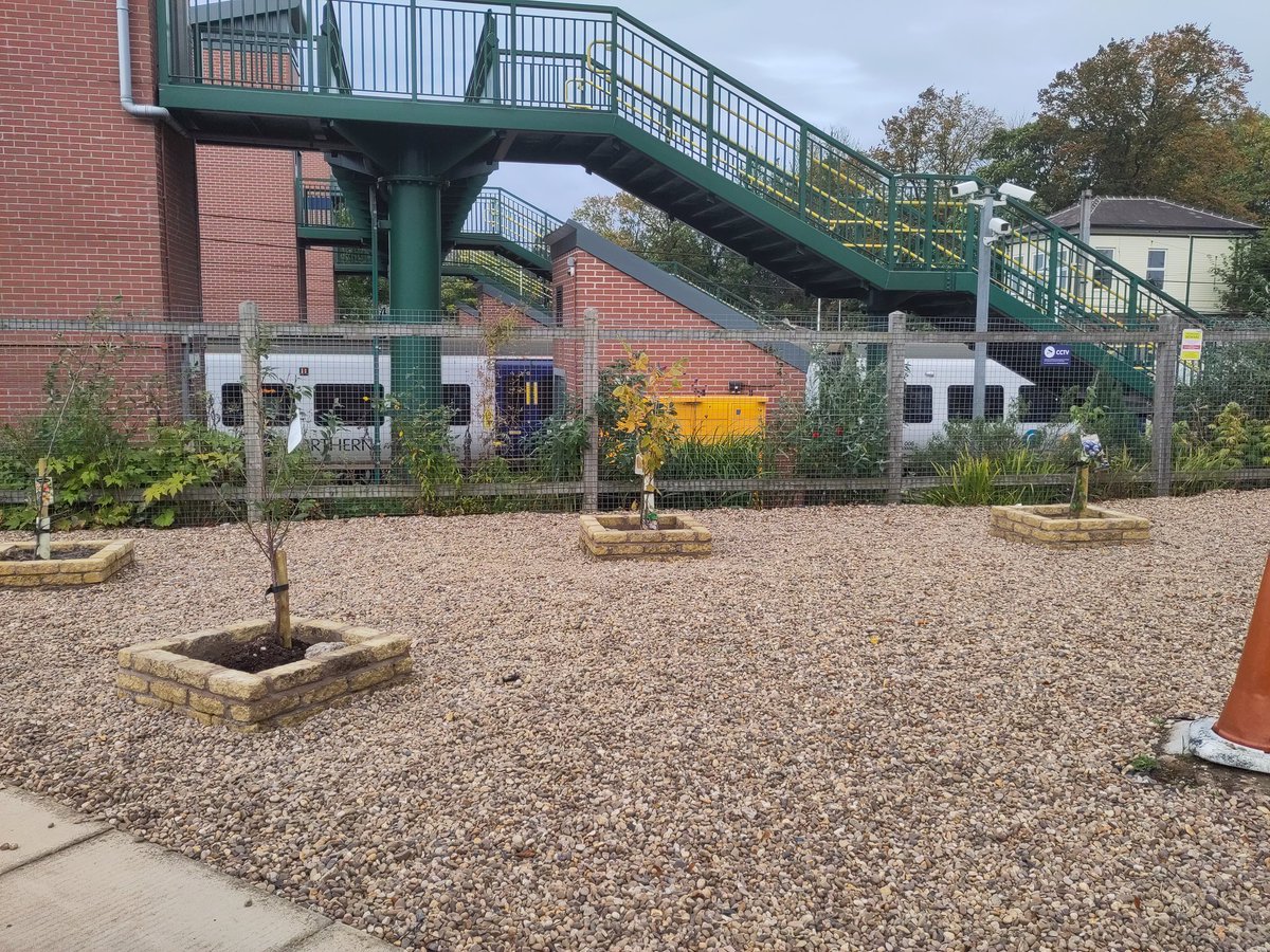 The team & our helpers have been grafting for months to improve this area of Leyland Station's Moss Lane car park. Now it's re-landscaped & planted up with a variety of fruit trees. Looking very smart! #Leyland #stationadopters
@northernassist