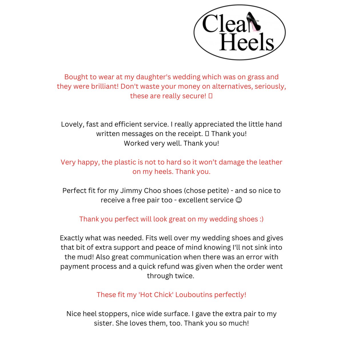 #cleanheels #heelstoppers #highheels #bootlovers #shoelovers #britishmade

cleanheels.co.uk

Order now, receive one free pair (check T &amp; C's!)