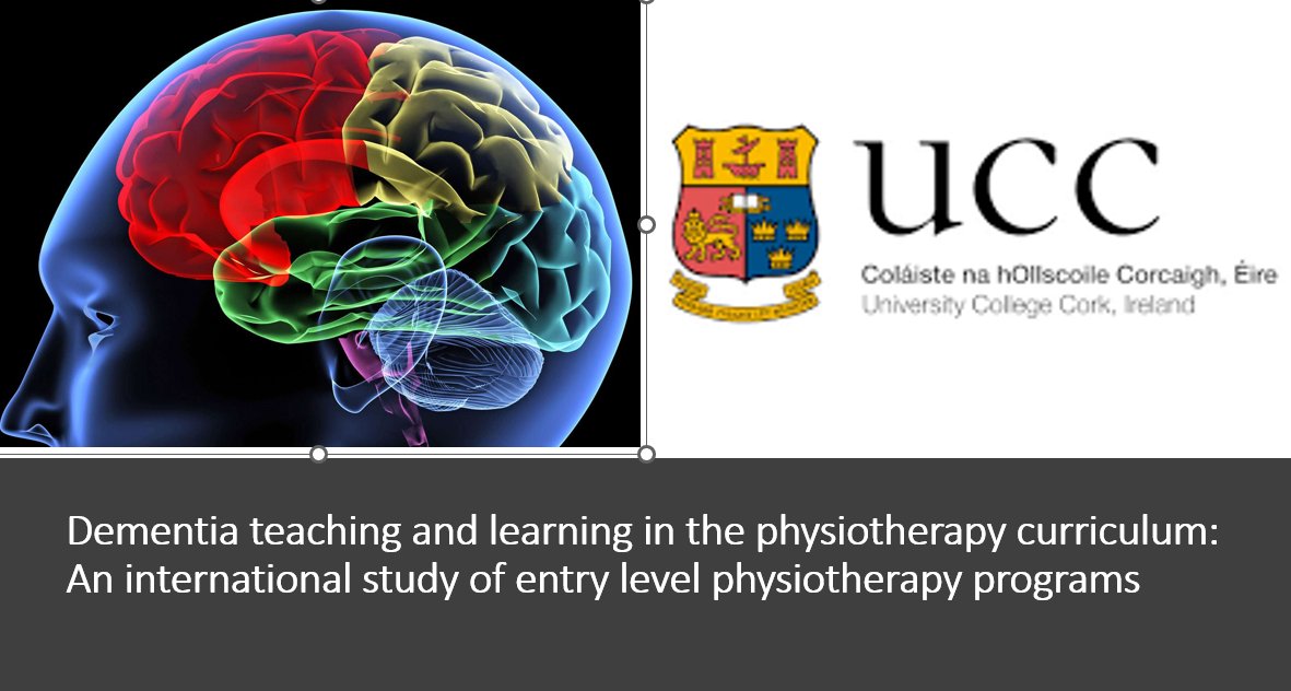 Hoping that colleagues teaching on neurology/gerontology/rehabilitation programs at entry level physiotherapy (BSc and MSc) programs in Ireland, UK and New Zealand can help! Please fill out attached survey on dementia teaching. Thank you! ucc.qualtrics.com/jfe/form/SV_eO…