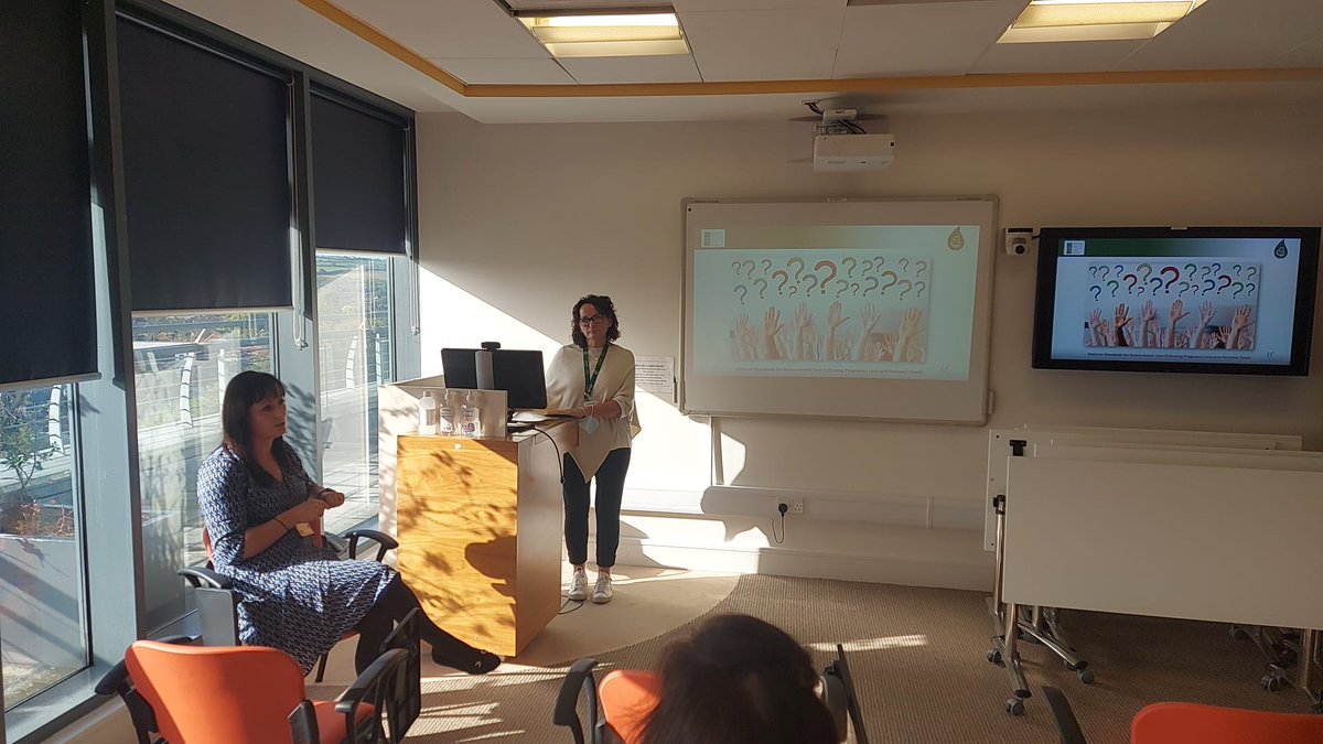 PregnancyLossIE's tweet photo. .@annamverling & @la_linehan leading a #TEARDROP_PLRG workshop station on intra uterine fetal death this morning
#BereavementCare #HealthProfessionals #CPD #PregnancyLoss #IUFD https://t.co/slxXxvZV0x