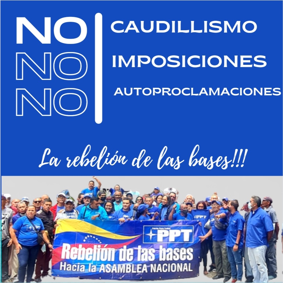 AdelsoOrellana1's tweet photo. @PPTPrensa Más de 1300 cuadros del PPT excluidos y 4 Dip a la AN. Las bases rechazamos a los Psuedolideres q pretenden autoproclamarse. Su falta de liderazgo les hace cobijarse dentro del liderazgo de otros.
@NicolasMaduro 
#PPT https://t.co/1O3DpABeni