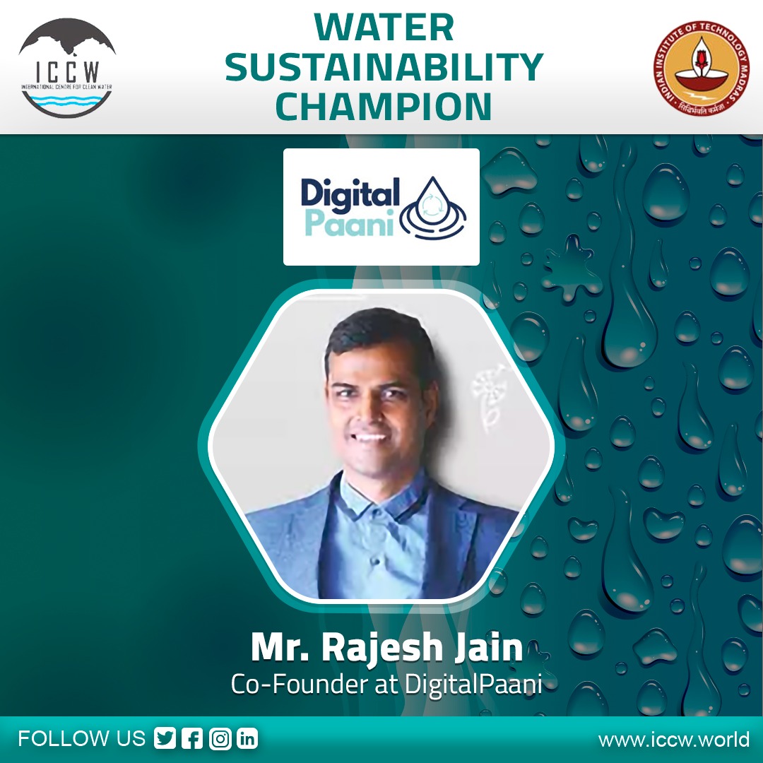 Rajesh Jain, co-founder of #DigitalPaani, has 28 years of experience in water sanitation and circular economy.
@ICCWIndia accolades him for the achievements he has made and the support he has provided to the field of water sustainability.
More info: bit.ly/3CCej7x