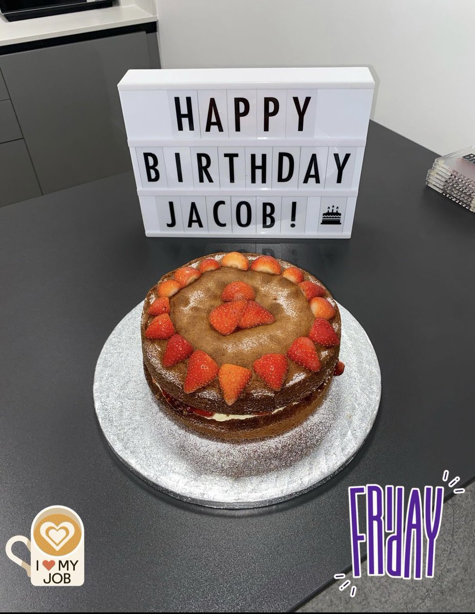 Happy Friday! If you think we eat a lot of cake around here… stop thinking 👀

Happy birthday to Jacob 🎈 and once again thank you to our in house baker Georgia 😋🍰🎂🍓 
#teamBRIGHT