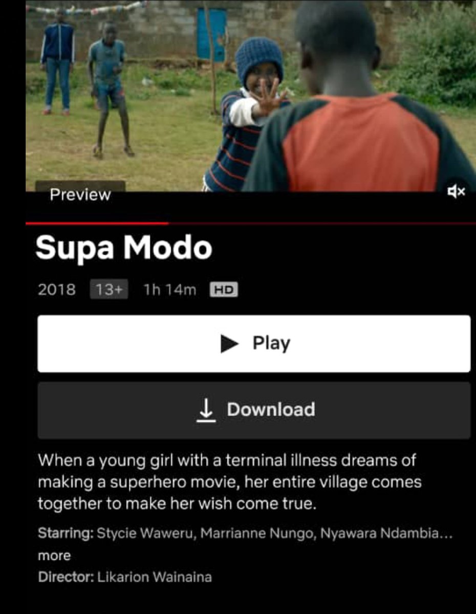 StycieWaweru's tweet image. Finally!

Our lovely film @SupaModoFILM where I play the lead character JO, is now available on @NetflixFilm 

#HeroesNeverDie #SupaModo