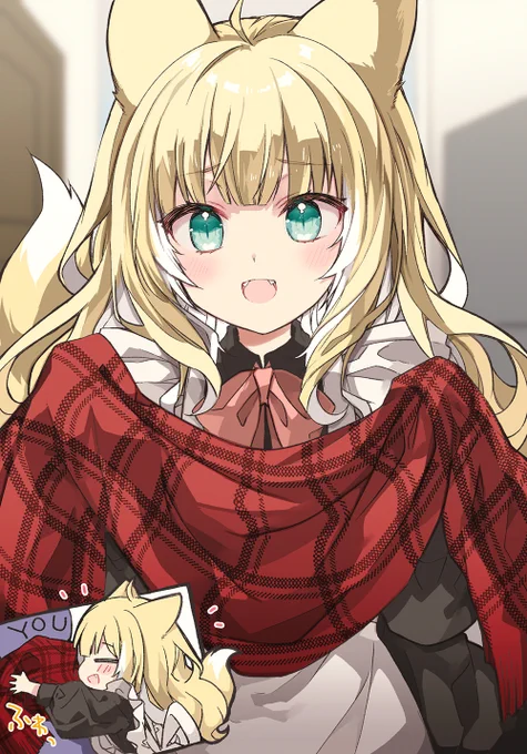 マフラーでふわふわ 