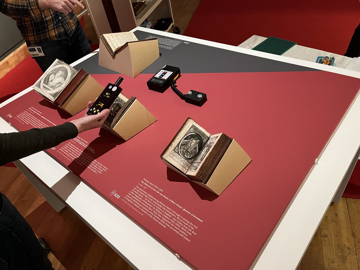 AnneDulau's tweet photo. Now starting to install the core of the exhibition: ⁦@UofGlasgowASC⁩ material is expertly put in place by colleagues. So nice to see it all come together. https://t.co/nPzvyQIvx4