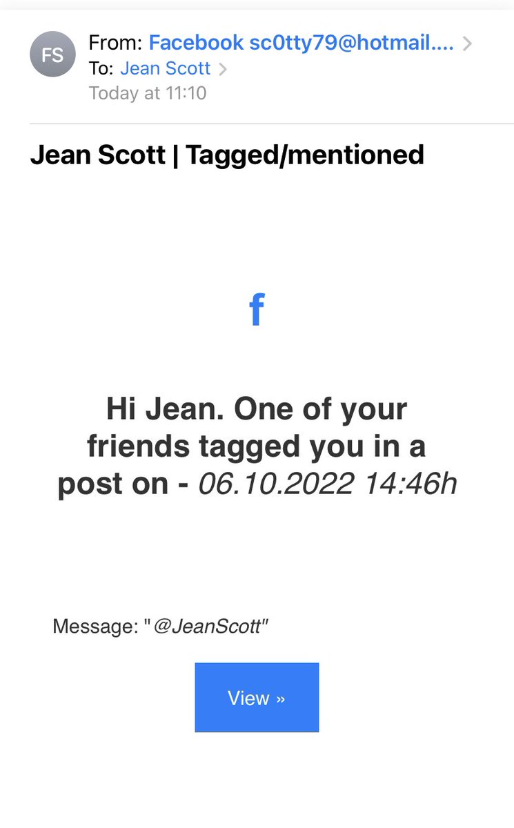 sc0tty1979's tweet photo. They really are coming up with good ones #scam @facebook https://t.co/NUH1cPsrAT