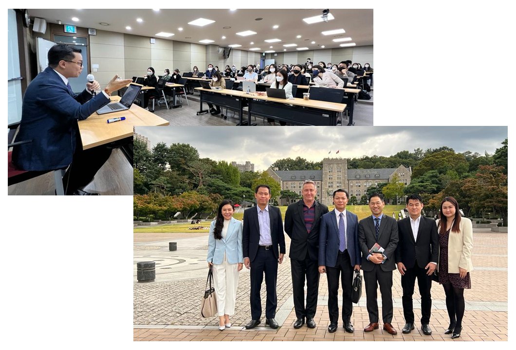 On 6 Oct 2022, CEO @AKittikhoun gave a talk n Mekong cooperation past, present and future to an interested group of graduate students and researchers at Korea University, Seoul. The lecture was hosted by Professor Seungho Lee of the Graduate School of International Studies.