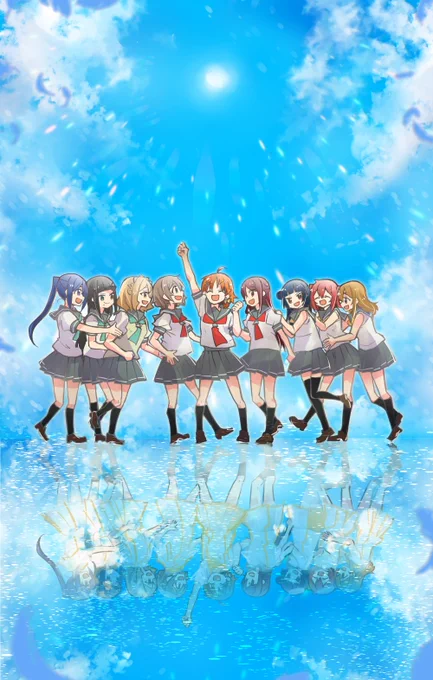 Aqours!さーんしゃいーーん!! #あなたのあお色の作品を見せてください 