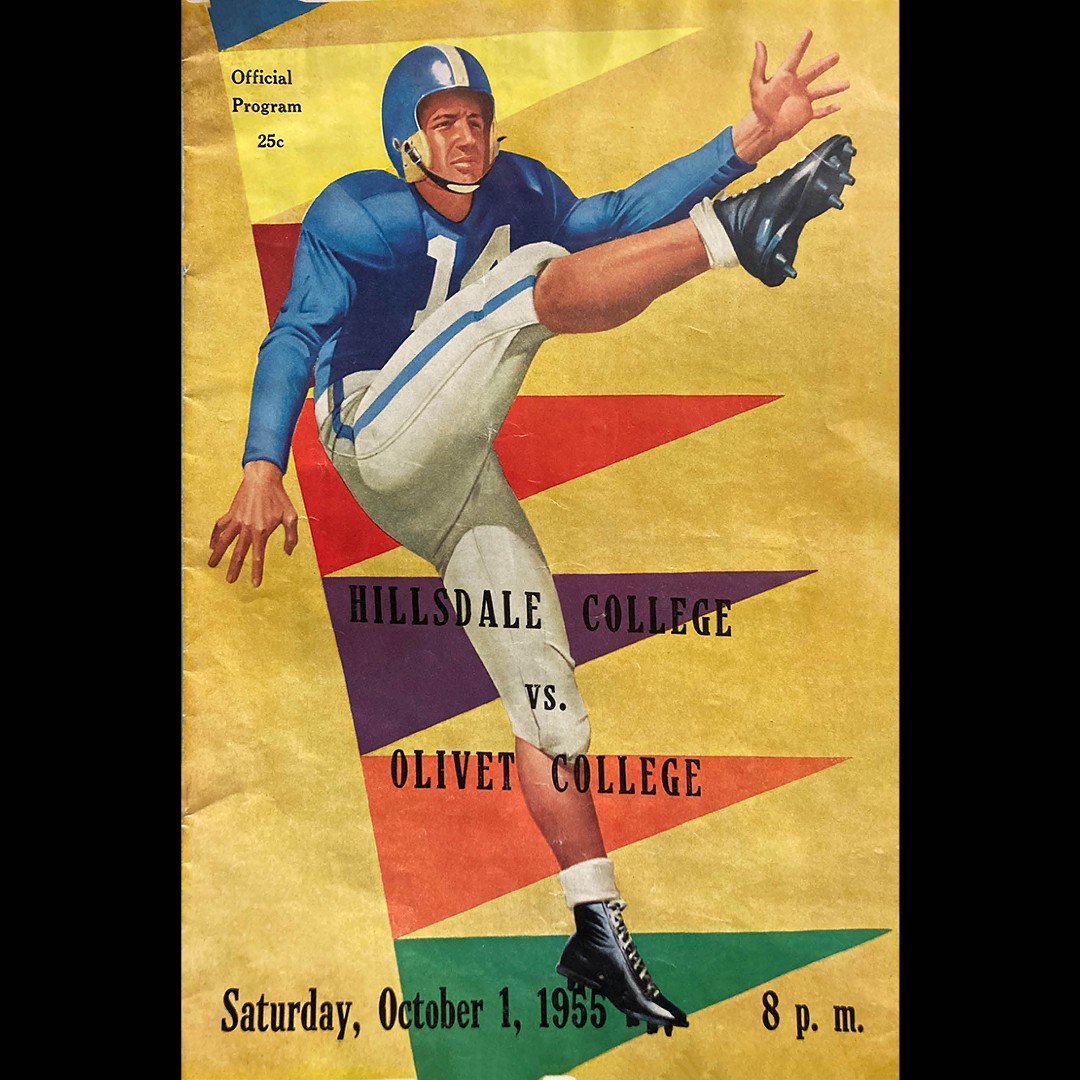 OC_Archives's tweet image. Are you excited for the Homecoming festivities? Now that we are closer to the Homecoming game, we look back at the 1955 Football program against Hillsdale College.