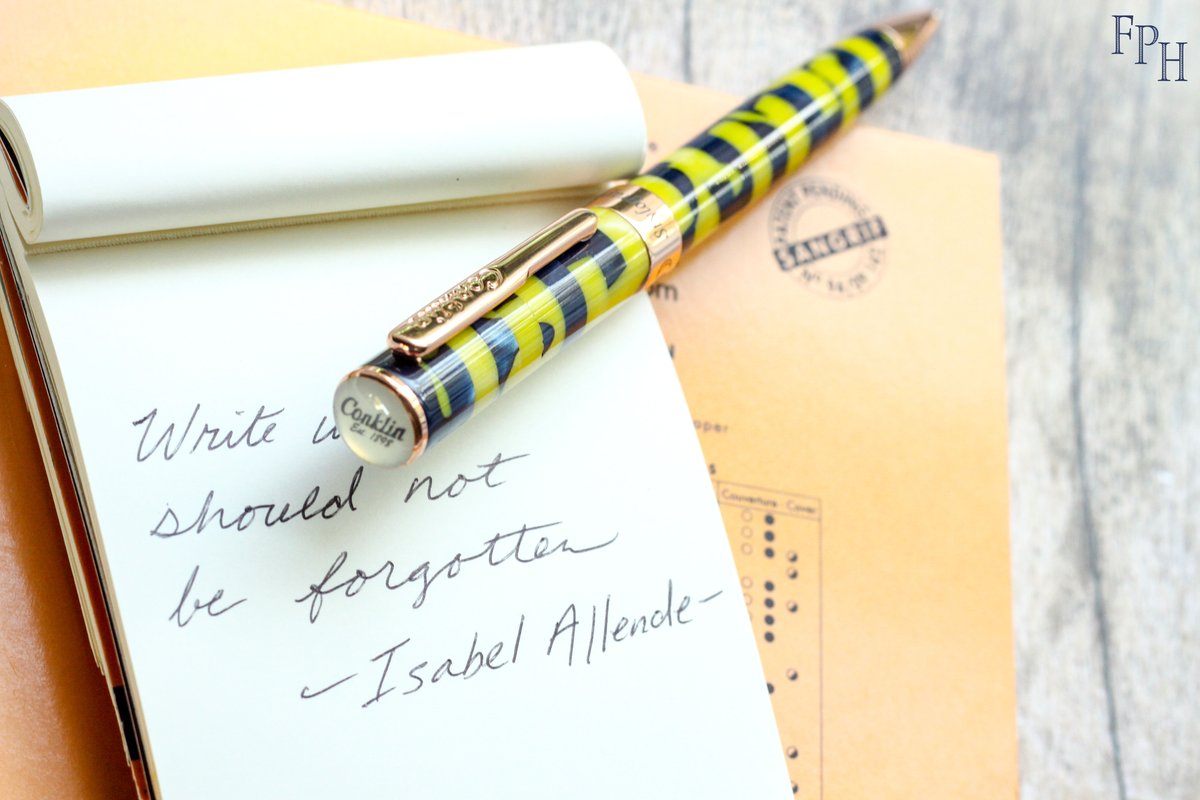 FtnPenHospital's tweet photo. The Conklin Stylograph collection is based upon timeless Conklin pens from the 1930's and brought into the new era.
https://t.co/uCKqdoxEhP
#rhodia #conklin #stylograph #lettering #qotd #author #journaling #notebook #fountainpen #ballpen  #fountainpens #fountainpenink #fph https://t.co/97M4EMeQbN