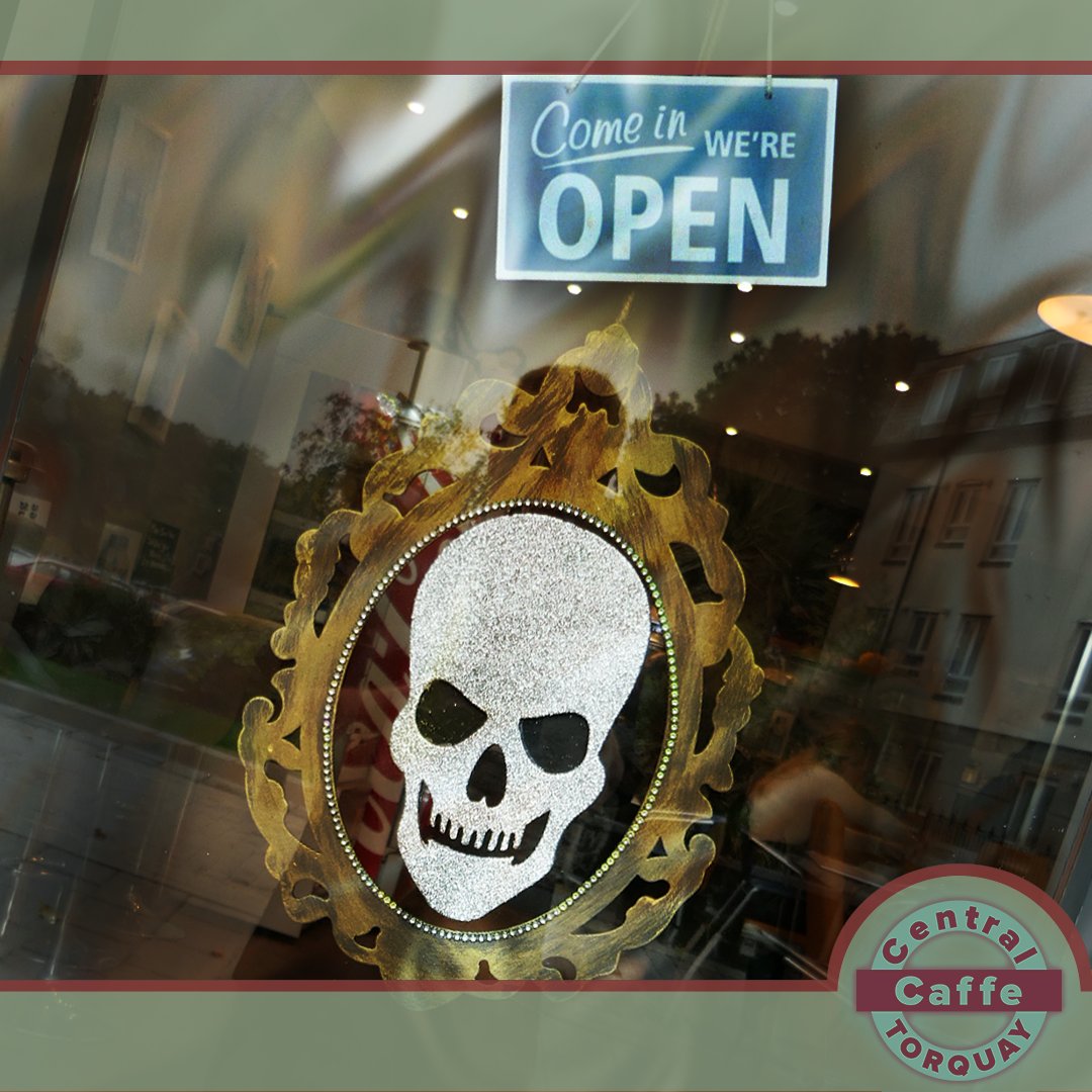 CentralCaffe's tweet image. "Spooktober" is here and the Caffe is scarier than ever! Come check out the awesome decorations around the Caffe and get ready for a month of frights.
