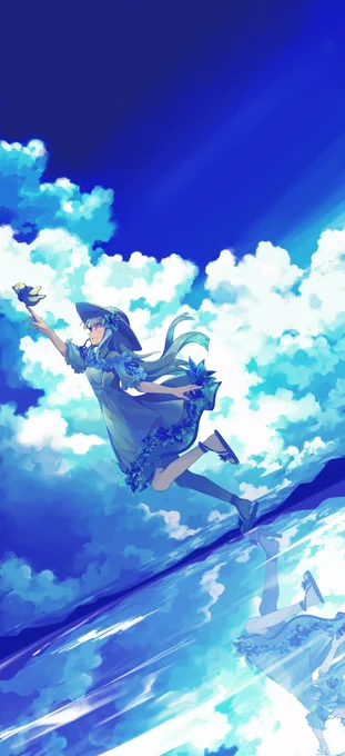 #あなたのあお色の作品を見せてください リゼ・ヘルエスタさん。 