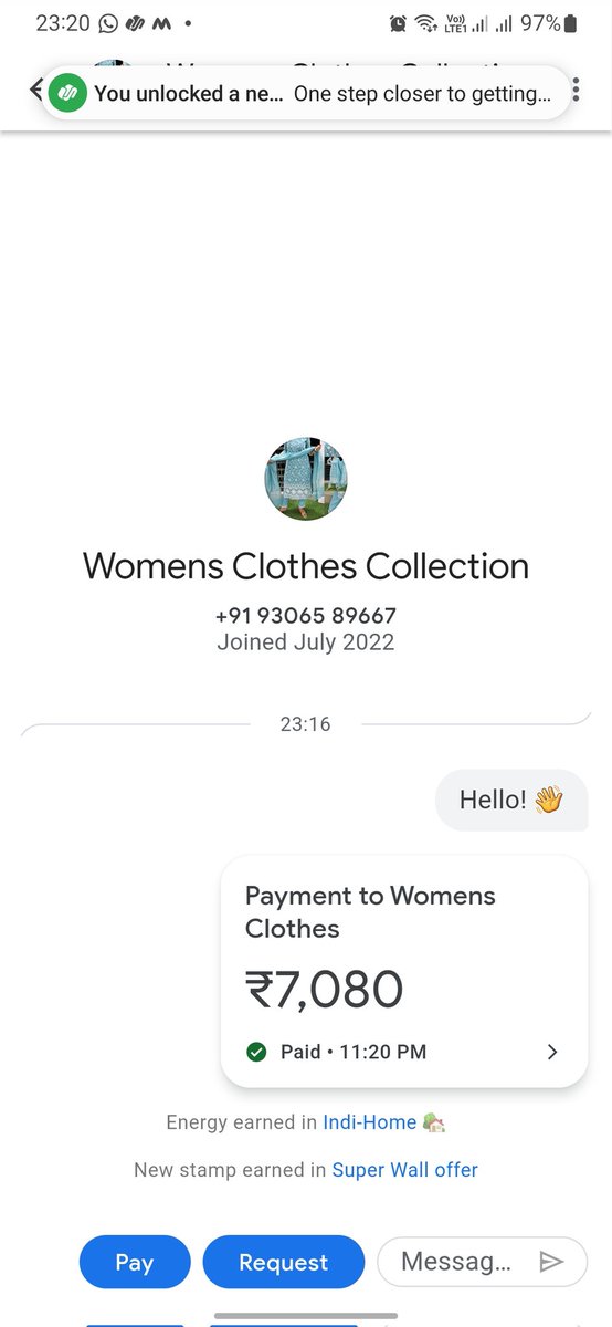 FYagsha's tweet photo. @GooglePay @bankofbaroda 
This person named Anil is a fraud user. Kindly help me out this. This person has asked me for payment in returns of goods. Now he is not responding and nor receiving calls. https://t.co/NfXrzTi4Wf