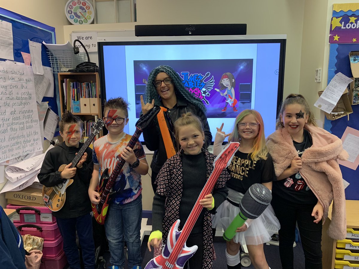 chacewatersch's tweet photo. Creating a buzz with our TIMES TABLE ROCKSTARS DAY! #ttrs #timestablerockstars https://t.co/niJRS7pM9t