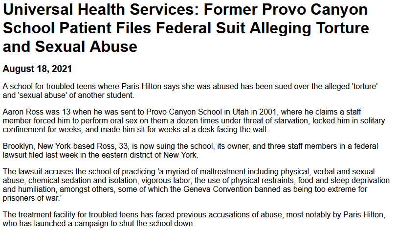 #TrinityTeenSolutions #ProvoCanyon #TurnaboutRanch #lLegalKidnap #Bootcamp #ChildAbuse #ptsd 
If you have been to one of these camps in the hashtags. or any other "treatment" camp, please contact me.
I want to expose these child abusing camps on Youtube.