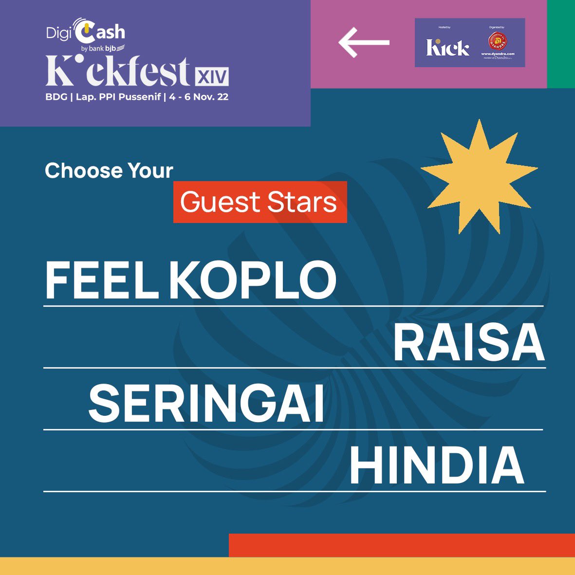 Pilih dulu band nya, biar seru yuk !