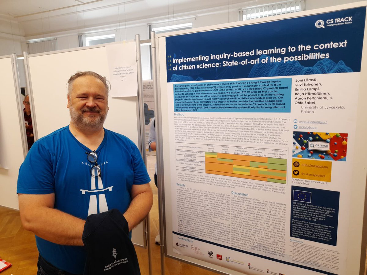 OhtoSabel's tweet photo. Happy poster hanger 😄 ##ecsa2022 #CitizenScience #cstrack https://t.co/DPeoyQxXlV