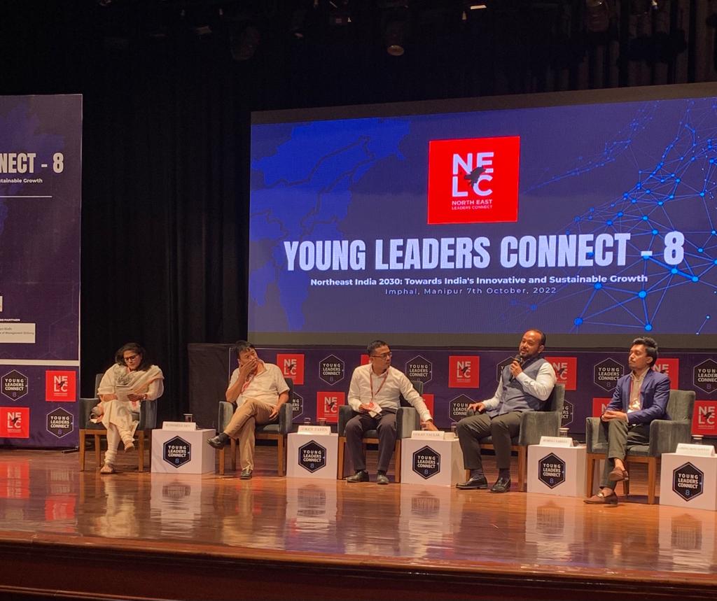 Golan Naulak, MP Sushmita Dev, Oken Tayeng, Larsing Ming Sawyan and Roshan Farhan discuss the key sectors that will drive inclusive and sustainable growth in North East India. #northeastindia #northeastleadersconnect #NELC #youngleadersconnect #YLC #Manipur