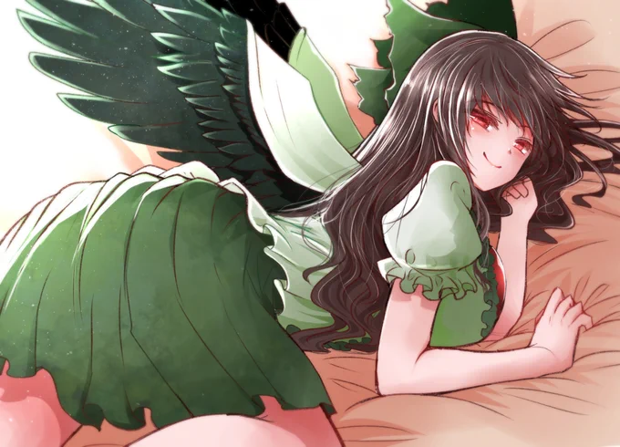 霊烏路空リメイク #東方 #霊烏路空 #trinart https://t.co/rSoSsmhg6a 