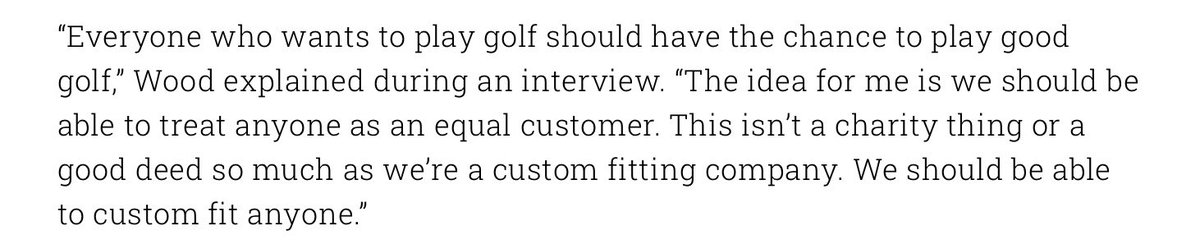 . <a href="/PingTour/">PING GOLF</a> &amp; <a href="/paulwood79/">Paul Wood</a> have taken a leadership position with #AdaptiveGolf equipment and are changing lives one golfer at a time. 
This is what Wood told me at the 2018 <a href="/PGAShow/">PGA Golf Shows</a>: