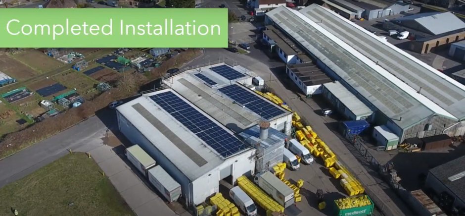 Through @cleangrowth_uk &amp; <a href="/brightonnrgcoop/">Brighton Energy Coop</a>, we have installed solar panels to our treatment facility. This has reduced our energy costs by 30%. Any excess power produced has been exported back to the grid &amp; these energy-saving measures have further reduce our CO2 emission output.